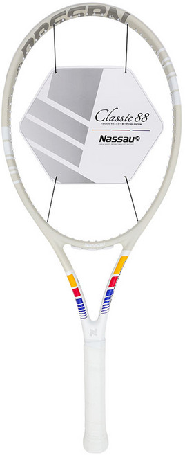 낫소 클래식 88 테니스 라켓 295g, 화이트, 1개, TNRCTTCS88FFFNS