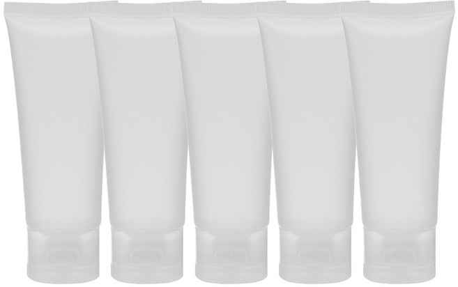 선동상사 무광 여행용 크림 로션 튜브 공병 30g, 5개, 화이트