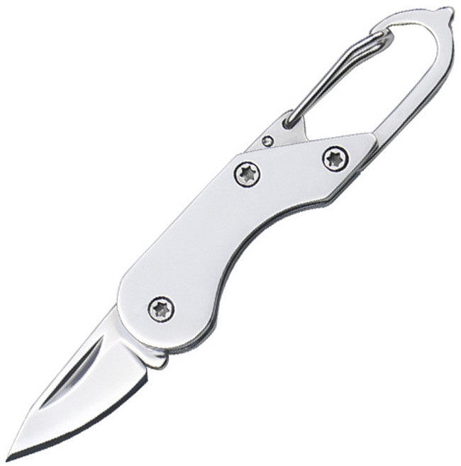 씨티컴퍼니 캠핑 야외 휴대용 미니 포켓 나이프, 실버, 1개