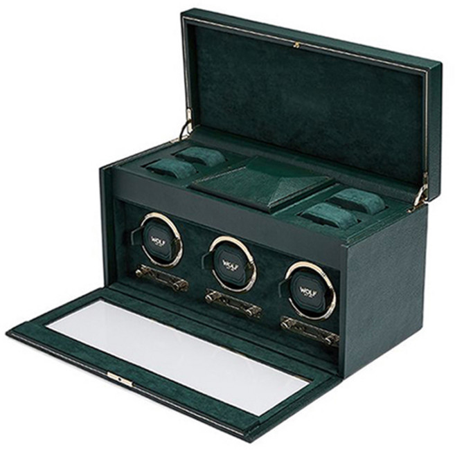 울프 브리티쉬 레이싱 3구 워치와인더