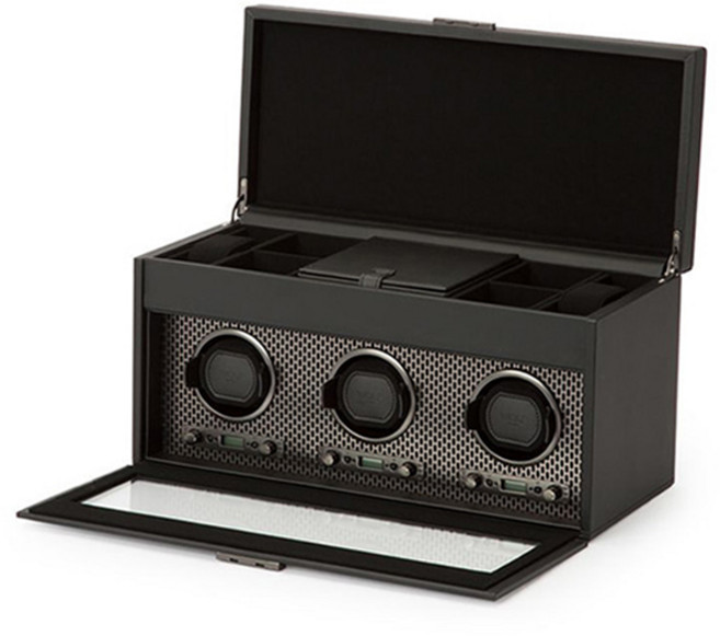 울프 엑시스 3구 워치와인더 시계 보관함 파우더코트