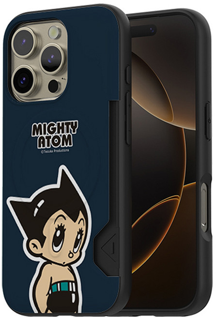 Astro Boy 原子小金剛 基本款 MagSafe 可收納2張卡片 防摔手機殼
