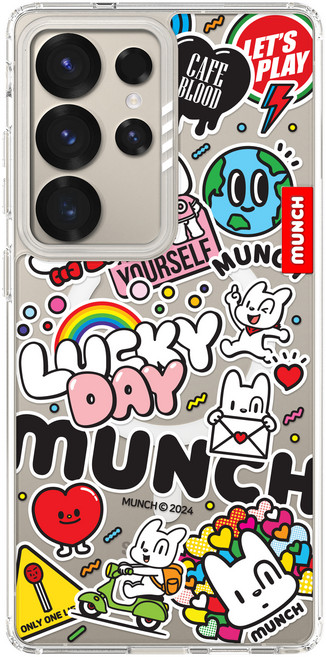 모란카노 크리스탈 맥세이프 투명 뭉크 아이코닉 디자인 휴대폰 케이스