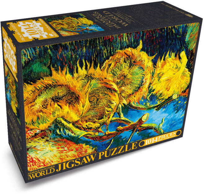 학산문화사 명화 네송이 해바라기 직소퍼즐, 1014피스, 혼합색상, 1개
