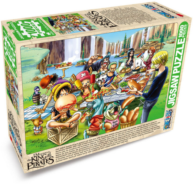 학산문화사 원피스 피크닉 직소퍼즐, 1000피스, 혼합색상, 1개