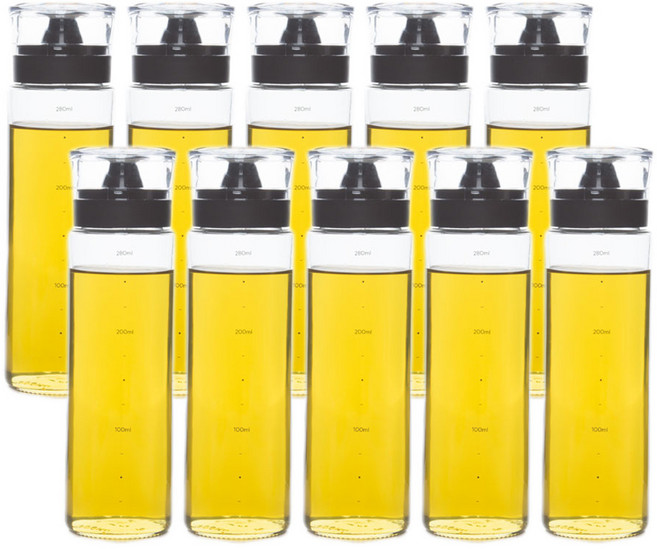 키텐실 시노글라스 오일병 블랙, 300ml, 10개