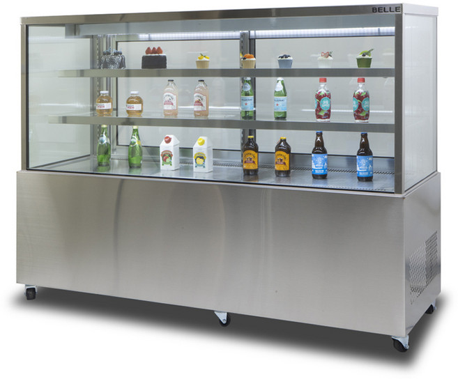 BELLE 프리미엄 쇼케이스 사각 뒷문형 스테인리스 564L 방문설치, JSB-1500S