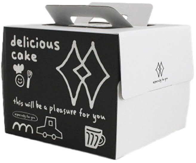 헬로우모리스 다이아 높은 쉬폰 케익박스 1호, 혼합색상, 3개