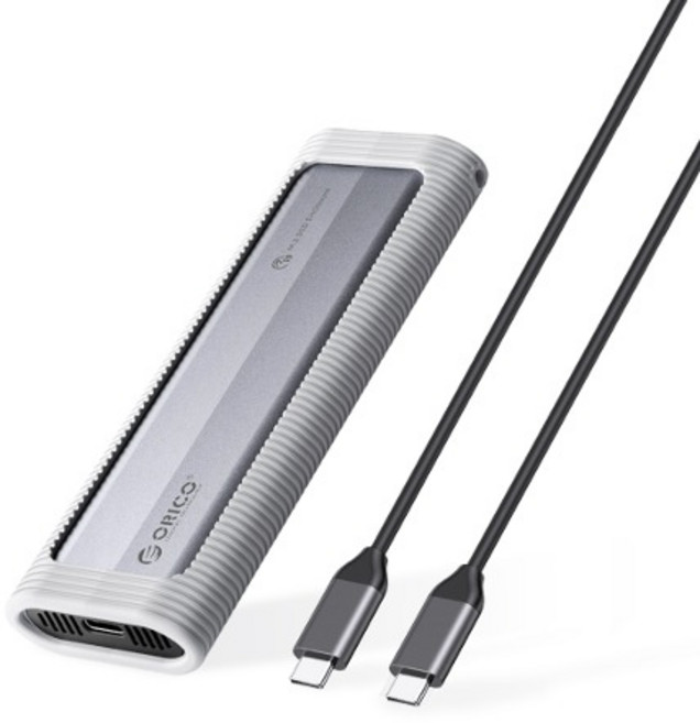 오리코 외장SSD C타입 AXM2-G2, 그레이, 240GB