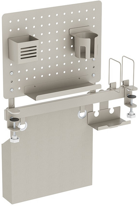 카멜마운트 레일형 책상 파티션 타공 페그보드 PPS01, 라이트 브라운, 1개