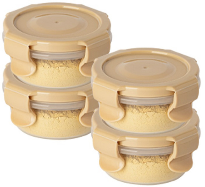 나누담 양념 소스 보관 밀폐용기 원형, 4개, 90ml