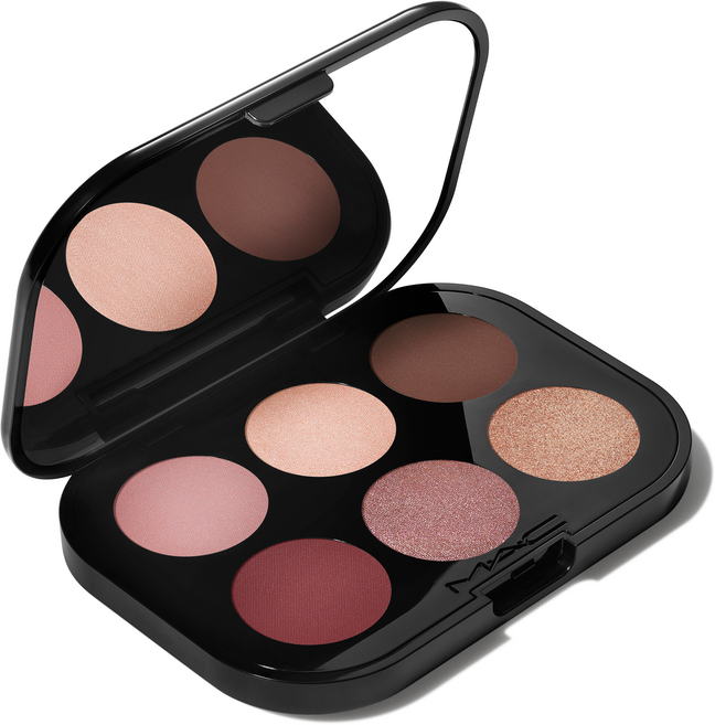 맥 커넥트 인 컬러 아이 섀도우 팔레트 X6, 임베디드 인 버건디, 1개