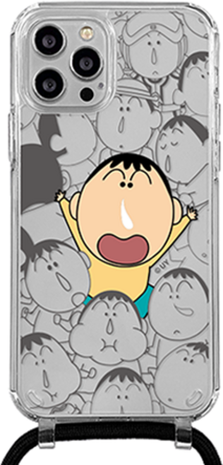 COQUAD 蠟筆小新 Focus Line 頸掛繩手機殼