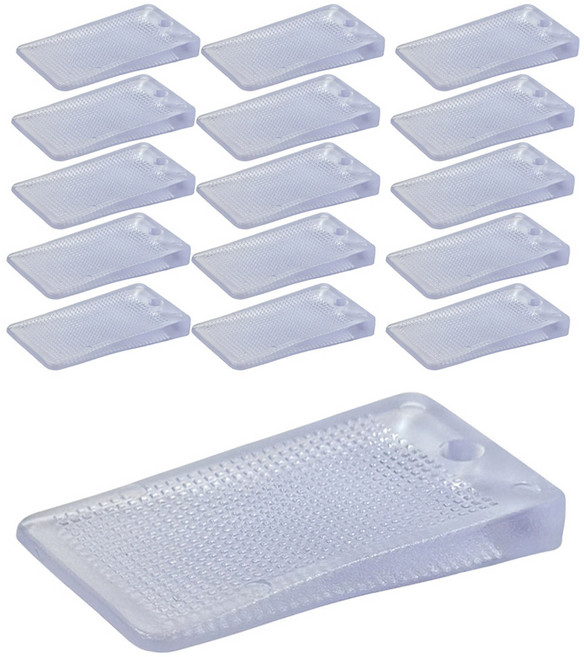 모나코올리브 수평조절 밀림방지 가구 레벨러, 투명, 16개