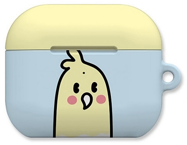 워너프 몬드 에어팟 4 하드 케이스, 에어팟4, 앵무 앵무빼꼼, 1개