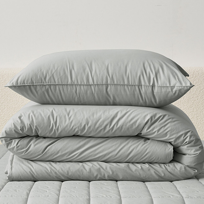 아망떼 수퍼코튼 60수 고밀도 면 차렵이불 베개 세트