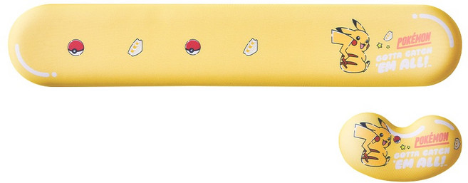 포켓몬스터 키보드 + 마우스 손목 받침대 세트 FPKP10, 피카츄, 1세트