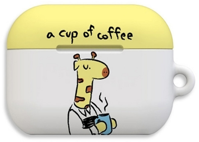 워너프 몬드 에어팟 4 하드 케이스, 에어팟4, 잉글리시애니멀 커피, 1개