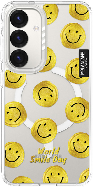 모란카노 갤럭시 크리스탈 맥세이프 투명 스프링 디자인 휴대폰 케이스