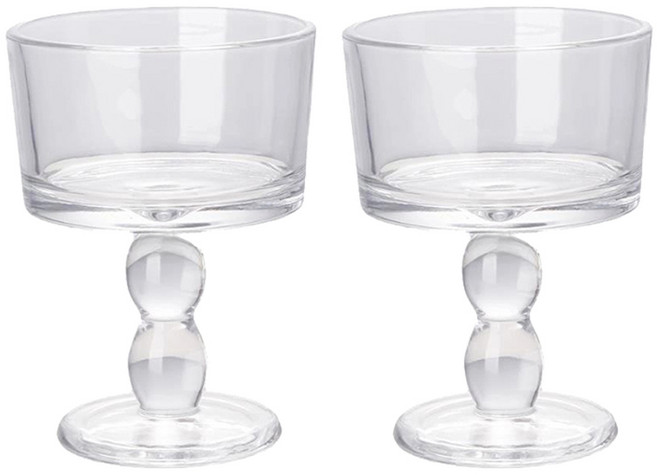 아메리칸로드 물방울 스탠드 파르페 고블렛잔 YK126, 민자, 2개