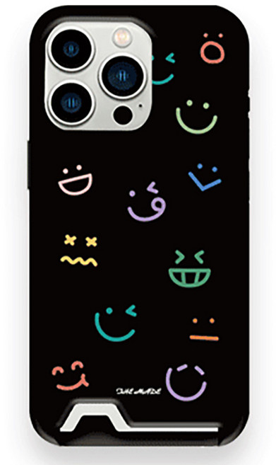 더메이드 카드 포켓 하드 와글바글 휴대폰 케이스