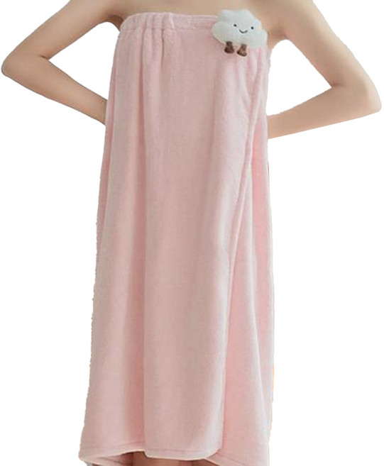 셀리빙 타월 바스 골프 샤워가운 140 x 85 cm, 구름핑크, 1개