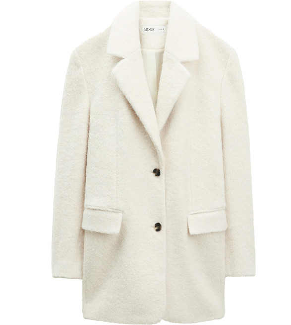 미쏘 여성용 헤어리 오버핏 테일러드 자켓