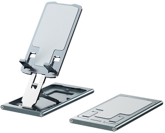 에이핀 휴대용 스마트폰 태블릿 MF 스탠드 거치대, 그레이, 1개