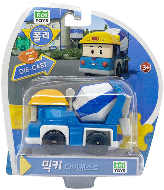 로보카폴리 다이캐스팅 믹키 로봇장난감, 혼합색상, 1개