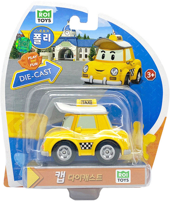 로이토이즈 로보카폴리 캡 다이캐스트, 혼합색상, 1개