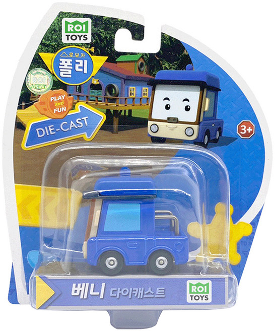 로보카폴리 다이캐스팅 자동차 완구 베니, 혼합색상, 1개