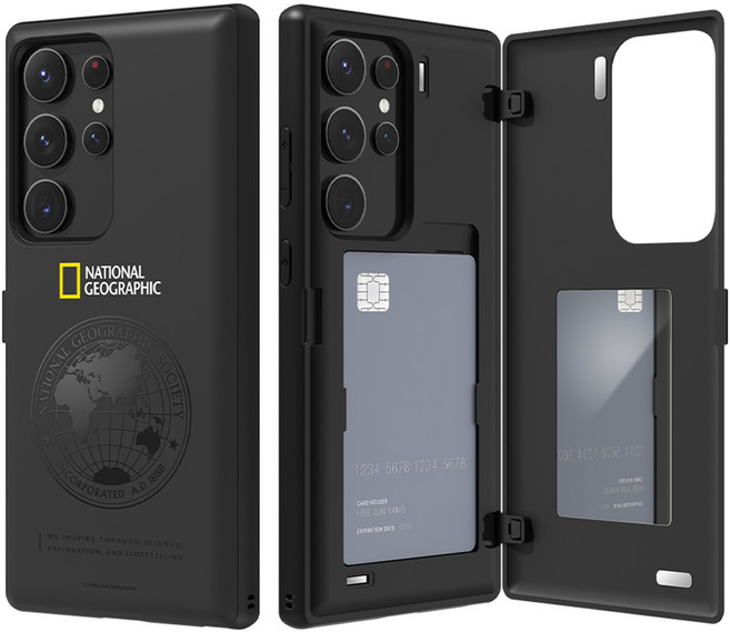 스킨플레이어 내셔널지오그래픽 글로벌씰 마그네틱 카드도어 범퍼 휴대폰 케이스