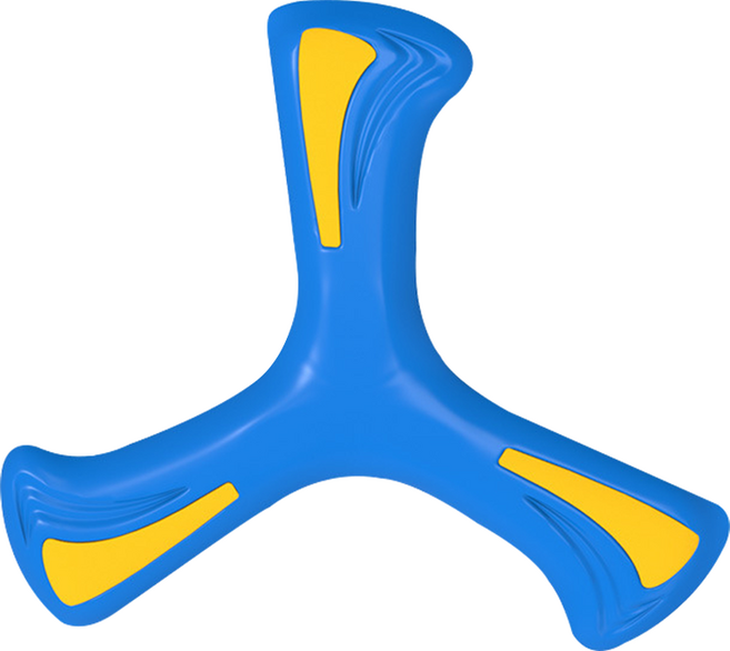 비투윈 3 그립감 부메랑, 블루 2, 1개