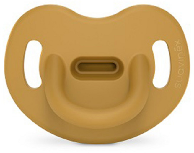 스와비넥스 유아용 컬러 에센스 올실리콘 아나토미컬형 쪽쪽이, 1단계(0~6개월), 머스타드, 1개