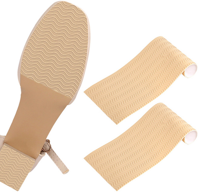 JUSTPICK 잘라쓰는 구두 미끄럼방지 패드, 베이지, 2개