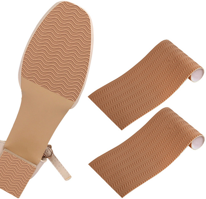 JUSTPICK 잘라쓰는 구두 미끄럼방지 패드, 브라운, 2개