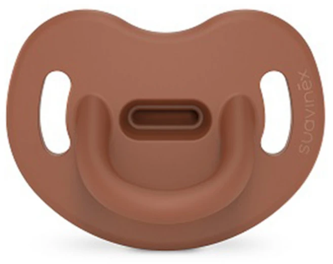 스와비넥스 유아용 컬러 에센스 올실리콘 아나토미컬형 쪽쪽이, 2단계(6개월이상), 브릭레드, 1개 - 쿠팡