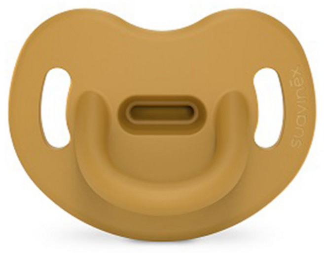 스와비넥스 유아용 컬러 에센스 올실리콘 아나토미컬형 쪽쪽이, 2단계(6개월이상), 머스타드, 1개