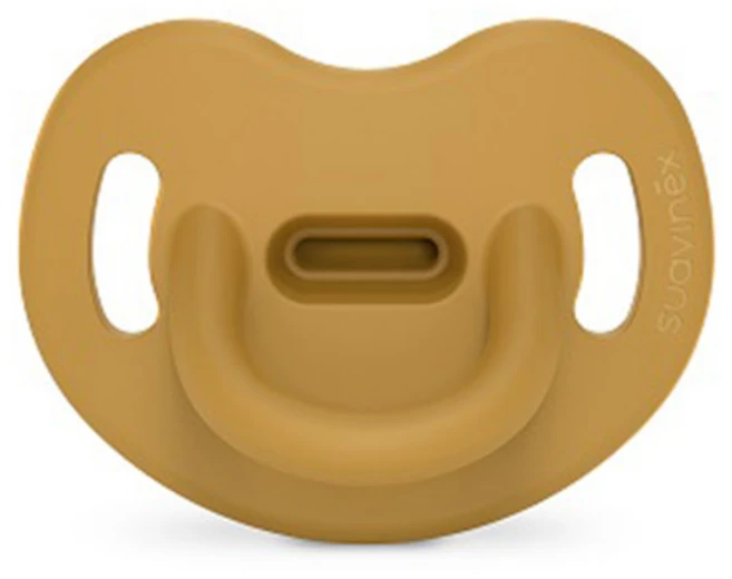 스와비넥스 유아용 컬러 에센스 올실리콘 아나토미컬형 쪽쪽이, 2단계(6개월이상), 머스타드, 1개 - 쿠팡