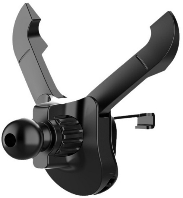 리버폭스 차량용 송풍구 클램프 휴대폰 거치대 YZJ-0218, 블랙, 1개