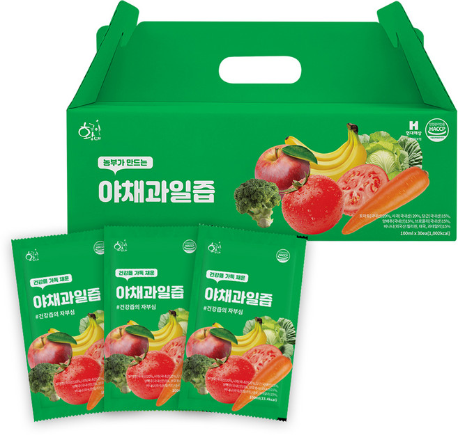 황금이네 6가지 야채과일즙 30포, 1개, 3L