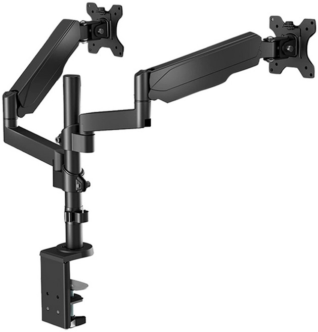 엘디엘마운트 모니터암 APL-FLEX FIT P1 DUAL, 블랙, 1개
