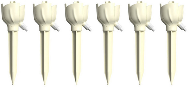 온업 화분 자동 급수기, 옐로우, 6개