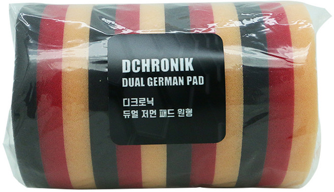 디크로닉 저먼패드 원형 4p, 오렌지, 4개