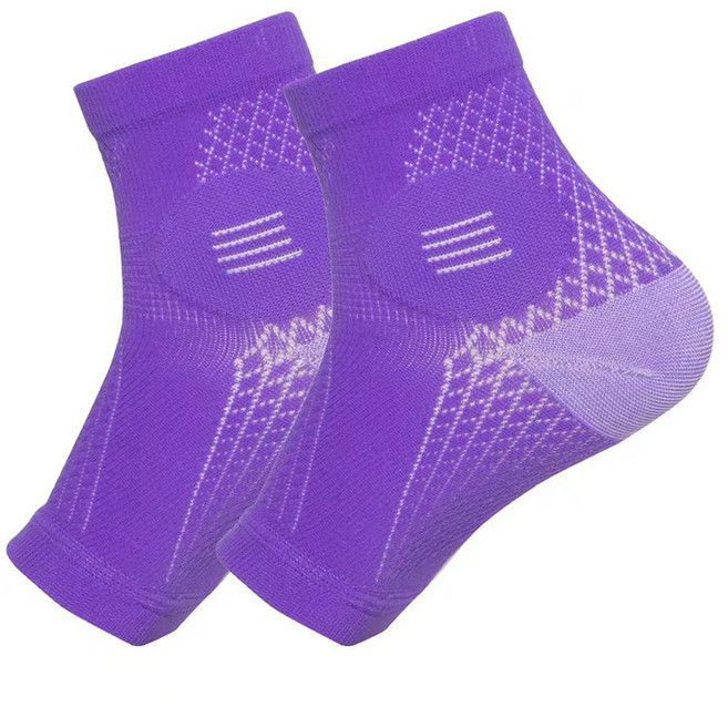 씨오브비 밴드 스포츠 발목 보호대 좌우, 1세트, 퍼플