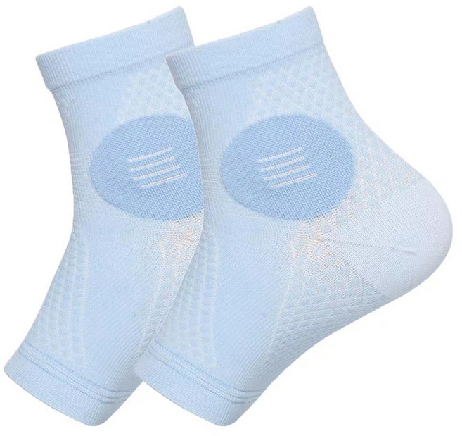 씨오브비 밴드 스포츠 발목 보호대 좌우, 1세트, 스카이