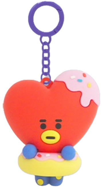 BT21 스트리트 푸드 피규어 키링 TATA, 혼합색상, 1개