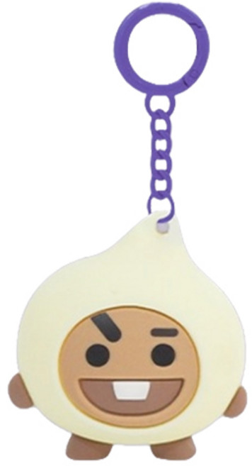 BT21 스트리트 푸드 피규어 키링 SHOOKY, 혼합색상, 1개