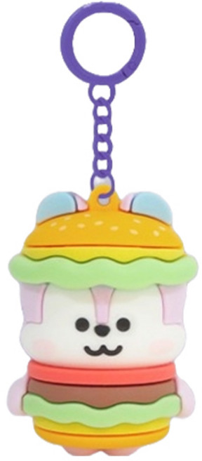 BT21 스트리트 푸드 피규어 키링 MANG, 혼합색상, 1개