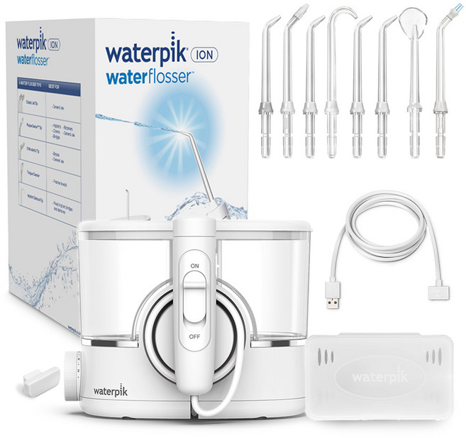 워터픽 아이온 구강세정기 + 팁 세트, WF-11K, 혼합색상